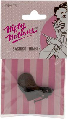 Sashiko Leather Thimbles by Nifty Notions