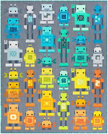 Robots Quilt Kit by Elizabeth Hartman