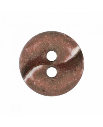 Small polyamide button 13mm-Brown