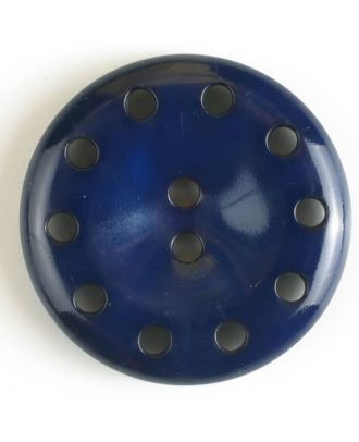 Round button with 10 holes 28mm-Navy