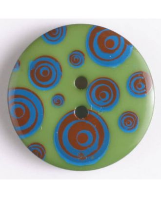 Fashion button 25mm-Green/Brown/Blue