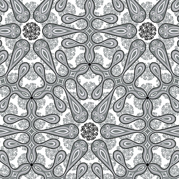 Amanda Murphy BOTANICA: Medallion-Gray (1/4 Yard)