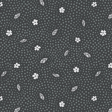 Amanda Murphy BOTANICA: Floret-Steel (1/4 Yard)