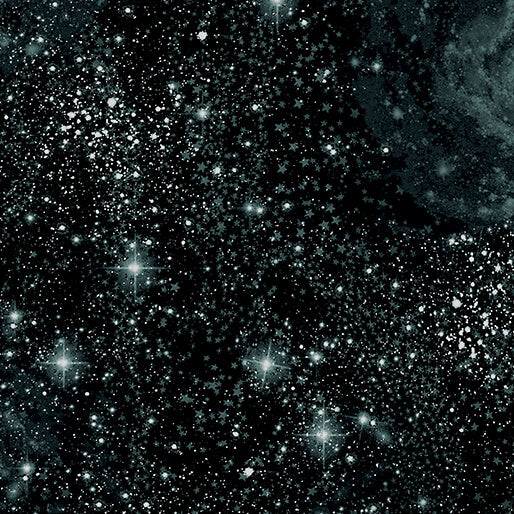 HARRY POTTER: Magic-Black/Charcoal (1/4 Yard)