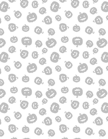 SPOOKY SPECTABLE: Pumpkin Toss-White/White (1/4 Yard)