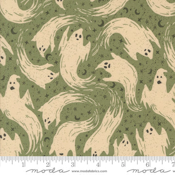 HOME SWEET HAUNT: Ghostly Ghost-Moss (1/4 Yard)