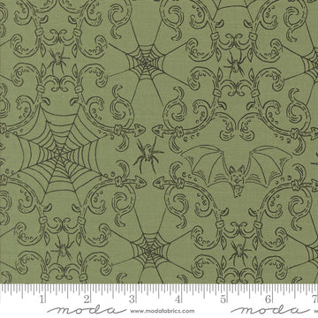 HOME SWEET HAUNT: Rod Iron-Moss (1/4 Yard)