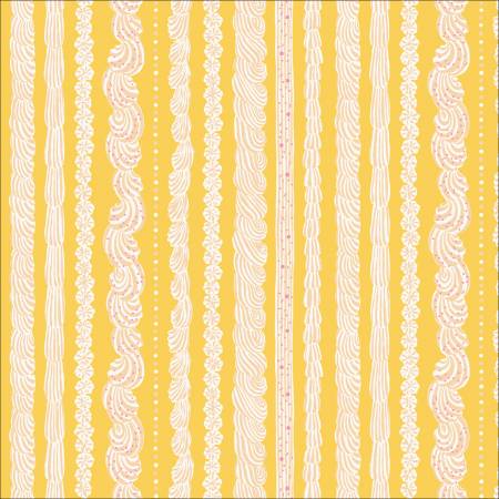 BUTTERCREAM: Buttercream Stripe (1/4 Yard)