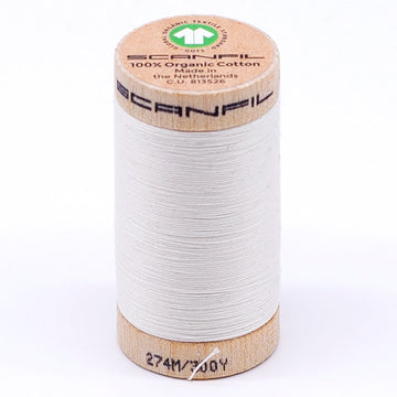Scanfil: Organic Cotton Thread 30wt- Coconut Milk 4801
