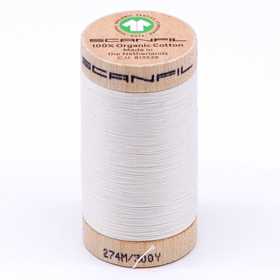Scanfil: Organic Cotton Thread 30wt- Coconut Milk 4801