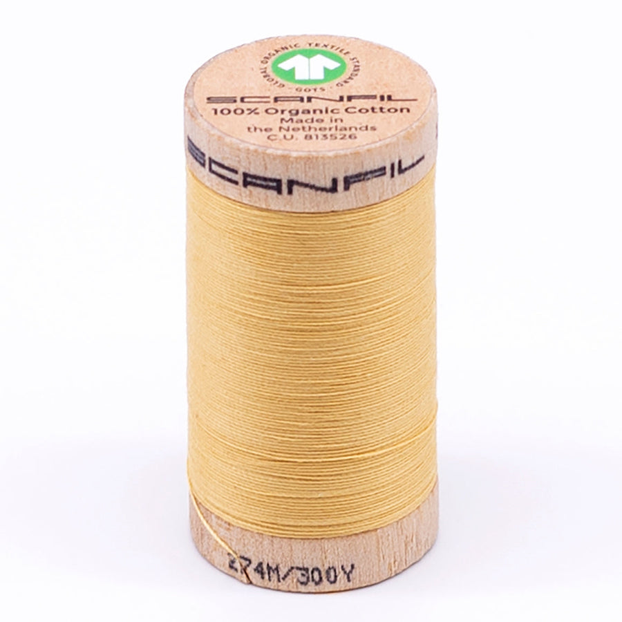Scanfil: Organic Cotton Thread 30wt- Cornsilk 4802