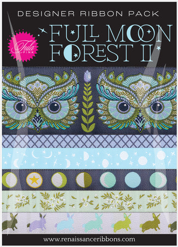 Tula Pink FULL MOON FOREST II: Starlight-Designer Ribbon Pack