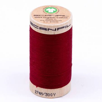 Scanfil: Organic Cotton Thread 30wt- Crimson 4806