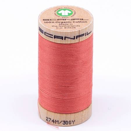 Scanfil: Organic Cotton Thread 30wt- Burnt Coral 4807