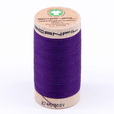 Scanfil: Organic Cotton Thread 30wt- Royal Purple 4813