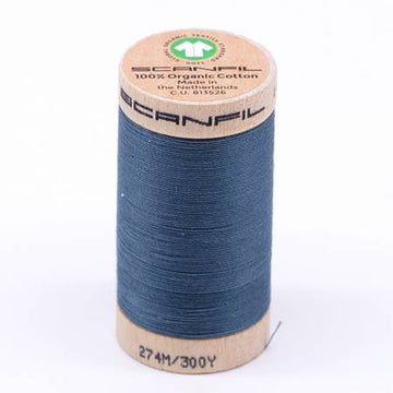 Scanfil: Organic Cotton Thread 30wt- Aegean Blue 4819