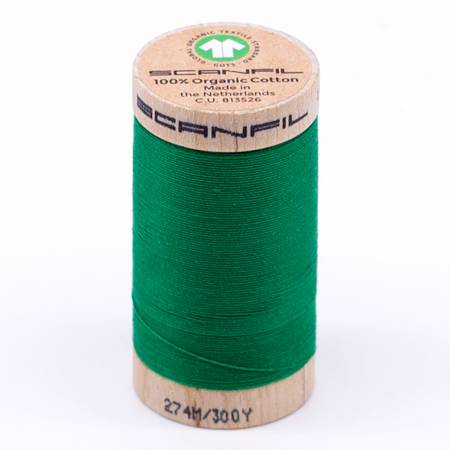 Scanfil: Organic Cotton Thread 30wt- Jolly Green 4821