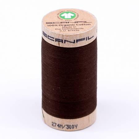 Scanfil: Organic Cotton Thread 30wt- Cocoa Brown 4829