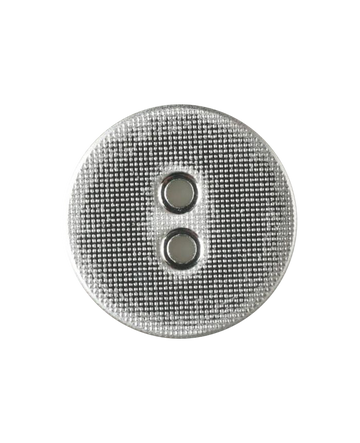 Polymid button 14mm Silver