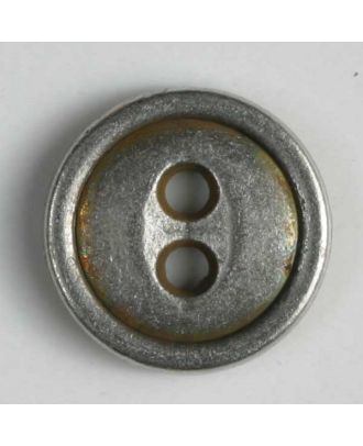 Full metal button 11mm-Antique Tin