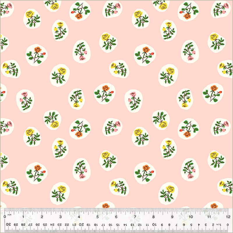 Heather Ross STUDIO EDIT: Bouquet-Blush (1/4 Yard)