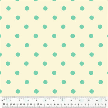 Heather Ross STUDIO EDIT: Dots-Aqua (1/4 Yard)