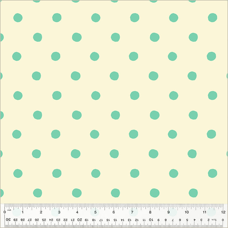 Heather Ross STUDIO EDIT: Dots-Aqua (1/4 Yard)