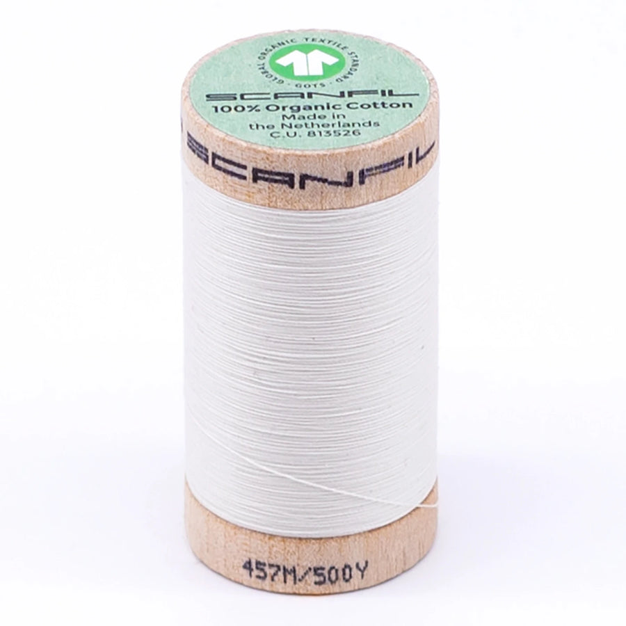 Scanfil: Organic Cotton Thread 50wt- Coconut Milk 4801