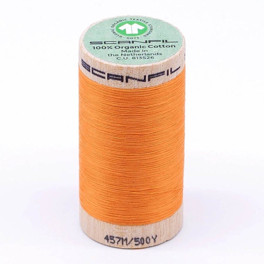 Scanfil: Organic Cotton Thread 50wt- Blazing Orange 4804