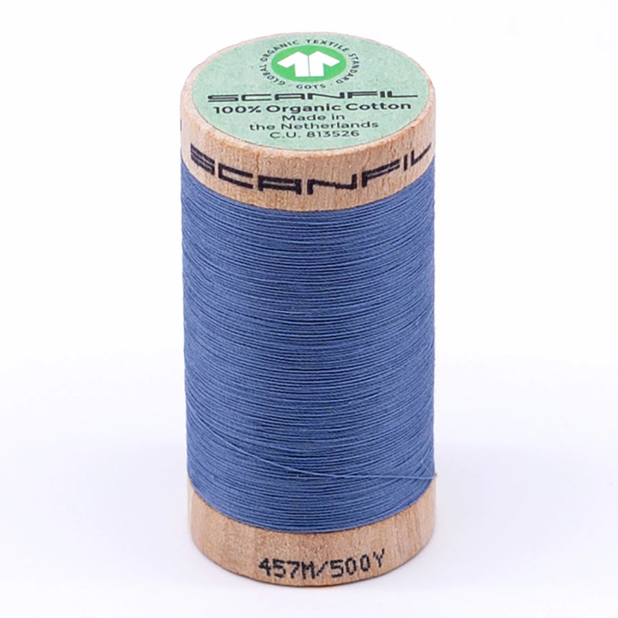 Scanfil: Organic Cotton Thread 50wt- Blue Shadow 4816