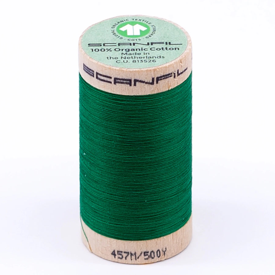 Scanfil: Organic Cotton Thread 50wt- Jolly Green 4821