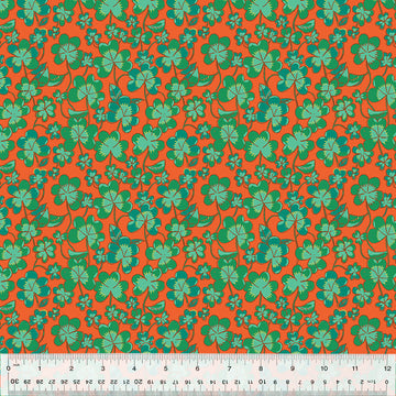 Heather Ross FORESTBURGH: Clover-Rust (1/4 Yard)