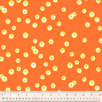 Heather Ross FORESTBURGH: Firefly-Orange (1/4 Yard)