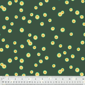 Heather Ross FORESTBURGH: Firefly-Spruce (1/4 Yard)