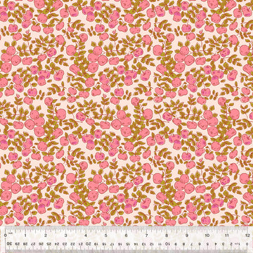 Heather Ross FORESTBURGH: Apples-Blush (1/4 Yard)