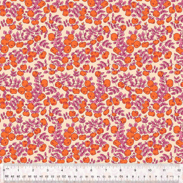 Heather Ross FORESTBURGH: Apples-Magenta (1/4 Yard)