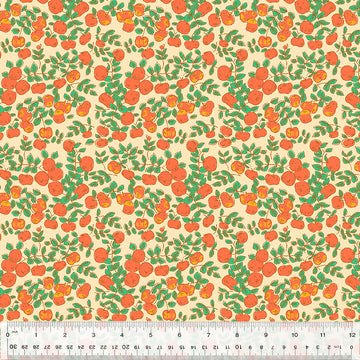 Heather Ross FORESTBURGH: Apples-Peach (1/4 Yard)