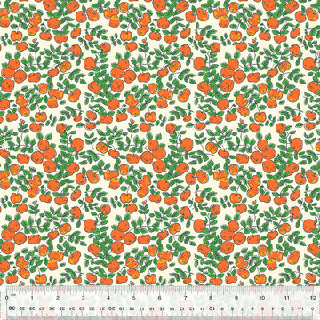 Heather Ross FORESTBURGH: Apples-Ivory (1/4 Yard)