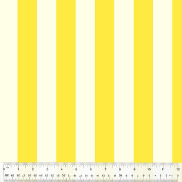 Heather Ross FORESTBURGH: Broadstripe-Yellow (1/4 Yard)
