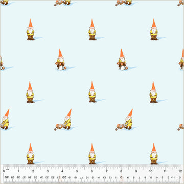 Heather Ross STUDIO EDIT: Gnome-Blue (1/4 Yard)