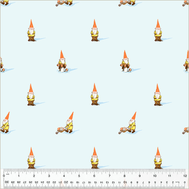 Heather Ross STUDIO EDIT: Gnome-Blue (1/4 Yard)
