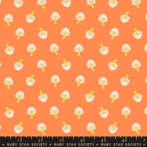 Ruby Star Society TINY FRIGHTS: Mushrooms-Pumpkin (1/4 Yard)