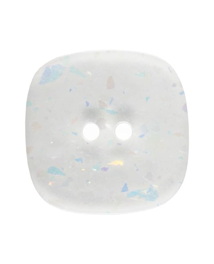 DILL BUTTONS: Square Button with Glitter - Transparent - 20mm – BERNINA ...