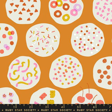 Ruby Star Society SUGAR CONE: Ice Cream Toppings-Caramel (1/4 Yard)