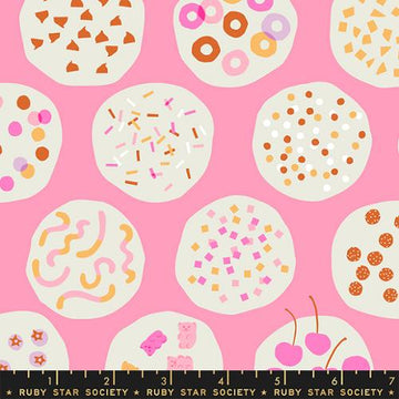 Sugar Cone: Ice Cream Toppings- Flamingo (1/4 Yard)