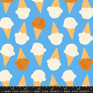 Sugar Cone: Ice Cream- Altitude (1/4 Yard)