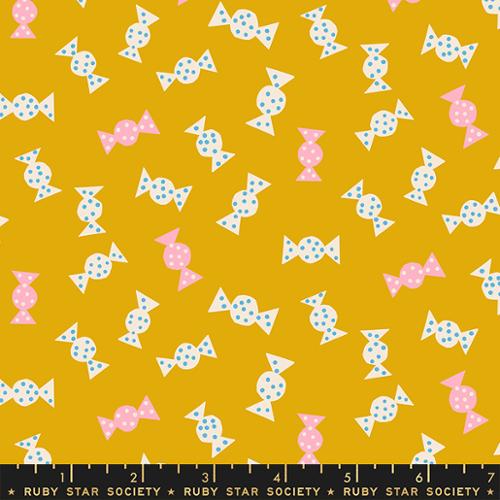 Ruby Star Society SUGAR CONE: Candy-Goldenrod (1/4 Yard)