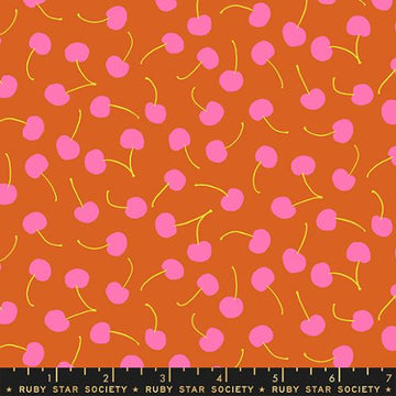 Ruby Star Society SUGAR CONE: Cherries-Pecan (1/4 Yard)