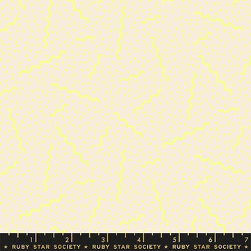 Ruby Star Society SUGAR CONE: Ripple-Neon Yellow (1/4 Yard)