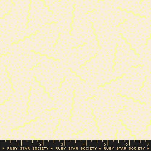 Ruby Star Society SUGAR CONE: Ripple-Neon Yellow (1/4 Yard)